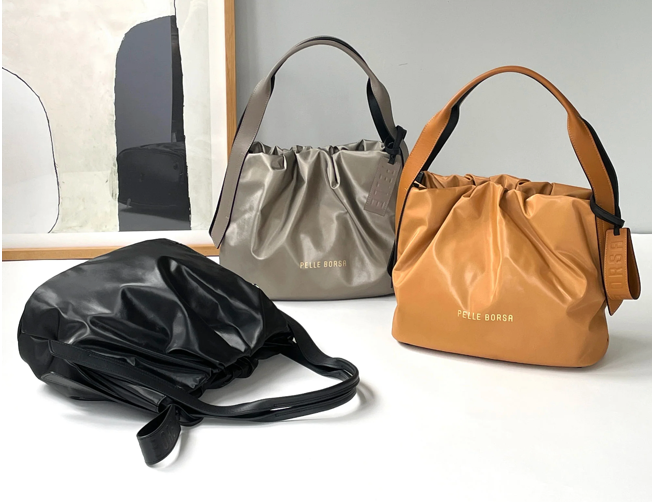 PELLE BORSA】👜👛NEW！ギャザーが個性的なトートバッグが登場！ | ペレボルサ | ショップブログ | 大丸福岡天神店
