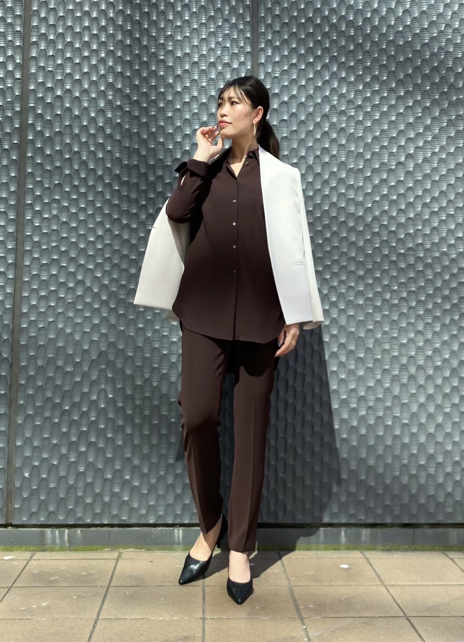 Theory Luxe ブラウス＆パンツ セットアップ 40